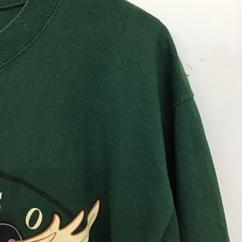 古着 USED Tシャツ 半袖 半袖カットソー プリントTシャツ クルーネックカットソー ロゴ、文字 緑 / グリーン / green メンズ USED 古着 中古 10158412