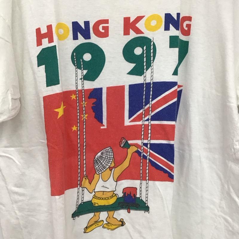 古着 USED Tシャツ 半袖 半袖カットソー プリントTシャツ クルーネックカットソー プリント 白 / ホワイト / white メンズ USED 古着 中古 10158413