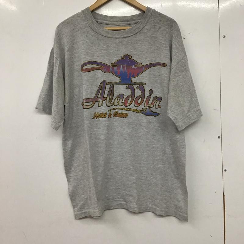 古着 USED Tシャツ 半袖 半袖カットソー プリントTシャツ クルーネックカットソー ロゴ、文字 灰 / グレー / gray メンズ USED 古着 中古 10158415