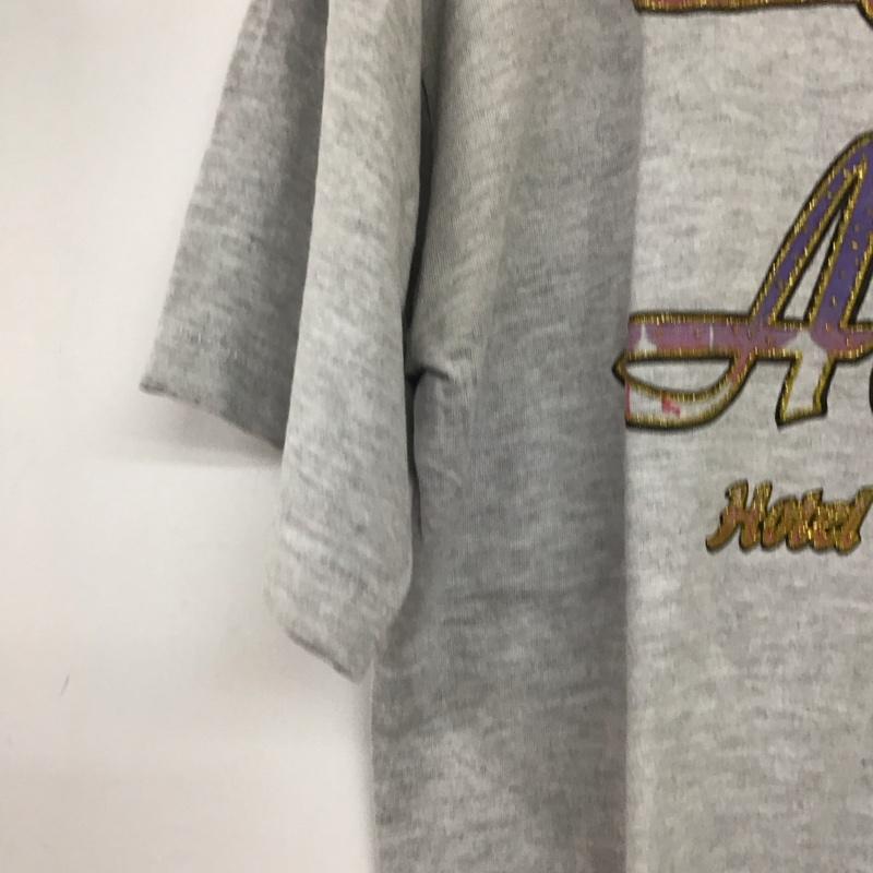 古着 USED Tシャツ 半袖 半袖カットソー プリントTシャツ クルーネックカットソー ロゴ、文字 灰 / グレー / gray メンズ USED 古着 中古 10158415
