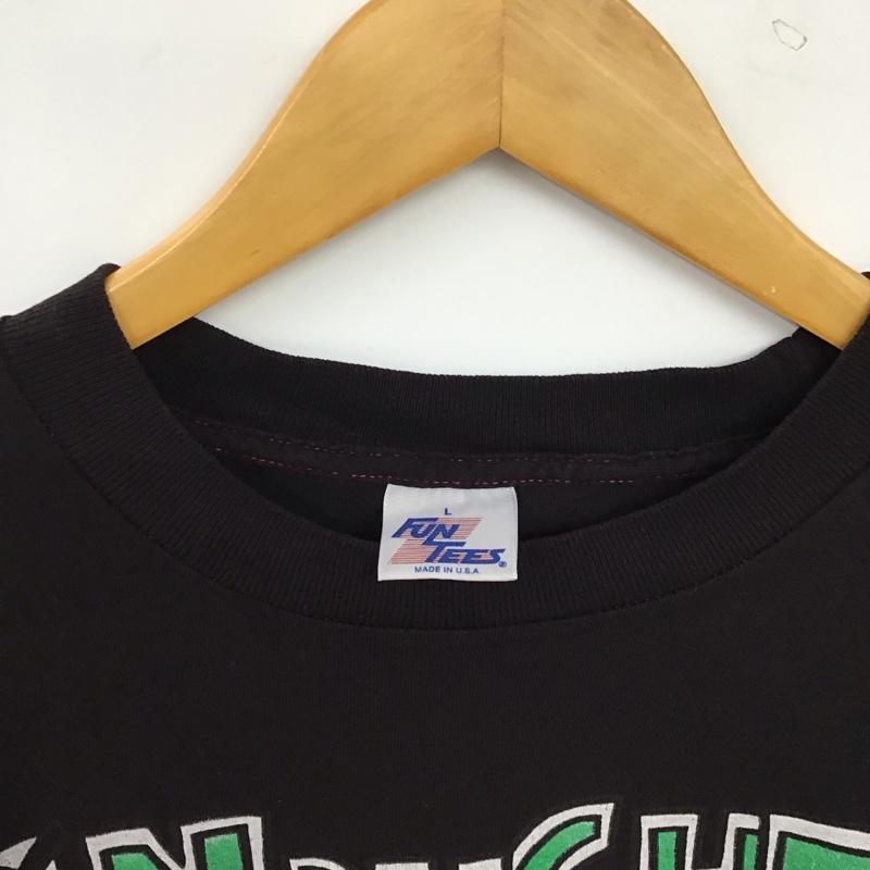 古着 USED Tシャツ 半袖 半袖カットソー プリントTシャツ クルーネックカットソー L プリント ダークグレー / ダークグレー / メンズ USED 古着 中古 10158416