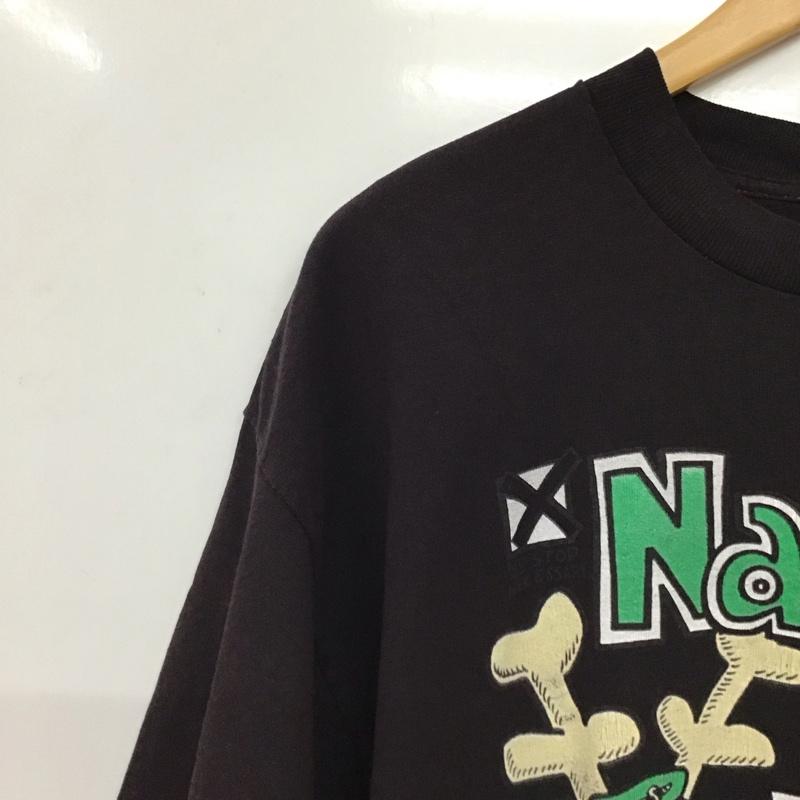 古着 USED Tシャツ 半袖 半袖カットソー プリントTシャツ クルーネックカットソー L プリント ダークグレー / ダークグレー / メンズ USED 古着 中古 10158416