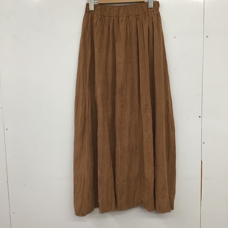 ひより HIYORI スカート ロングスカート 無地 茶 / ブラウン / brown レディース USED 古着 中古 10158417