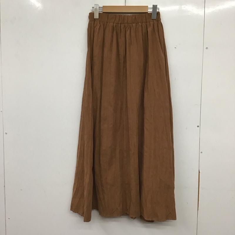 ひより HIYORI スカート ロングスカート 無地 茶 / ブラウン / brown レディース USED 古着 中古 10158417