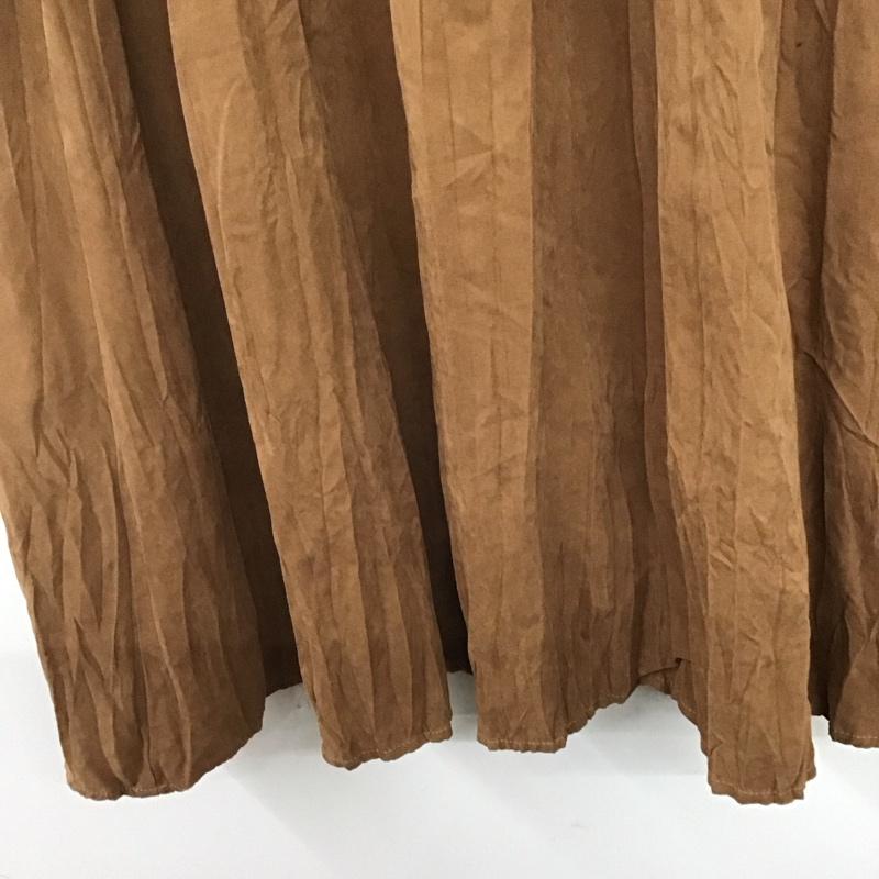 ひより HIYORI スカート ロングスカート 無地 茶 / ブラウン / brown レディース USED 古着 中古 10158417