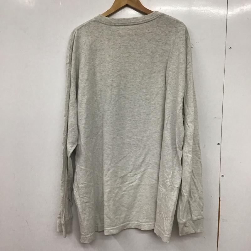 カーハート Carhartt カットソー 長袖 長袖カットソー 無地カットソー クルーネック XL ロゴ、文字 灰 / グレー / gray メンズ USED 古着 中古 10158420