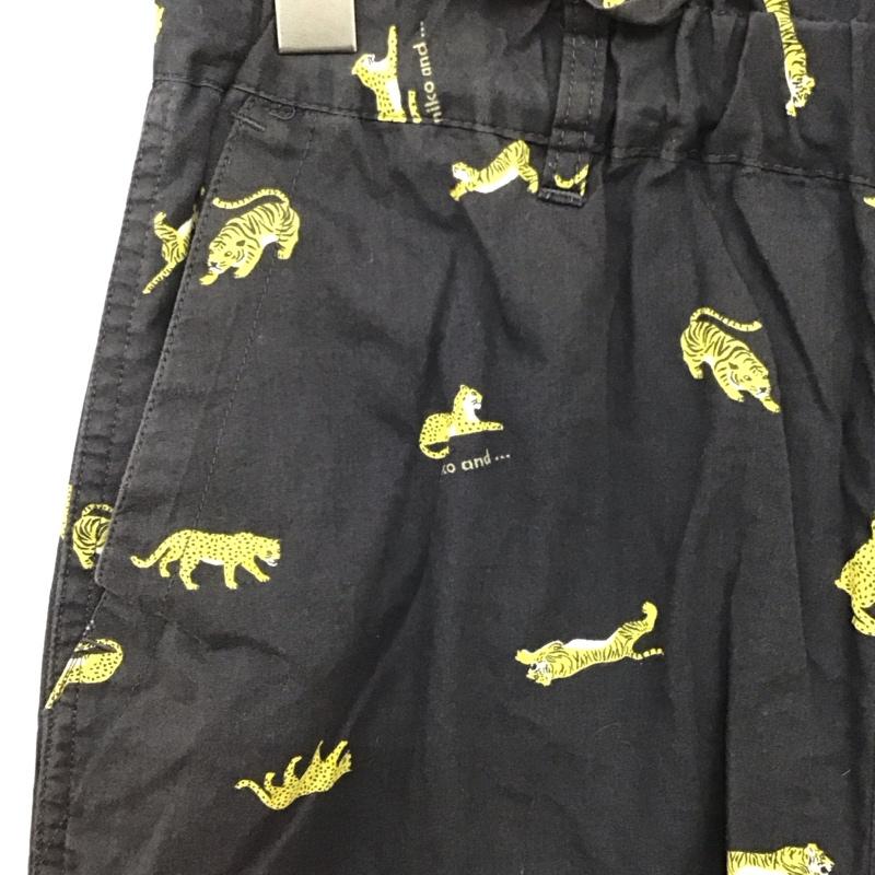 ニコアンド niko and... ボトムス ボトムス FREE 総柄 黒 / ブラック / black レディース USED 古着 中古 10158421