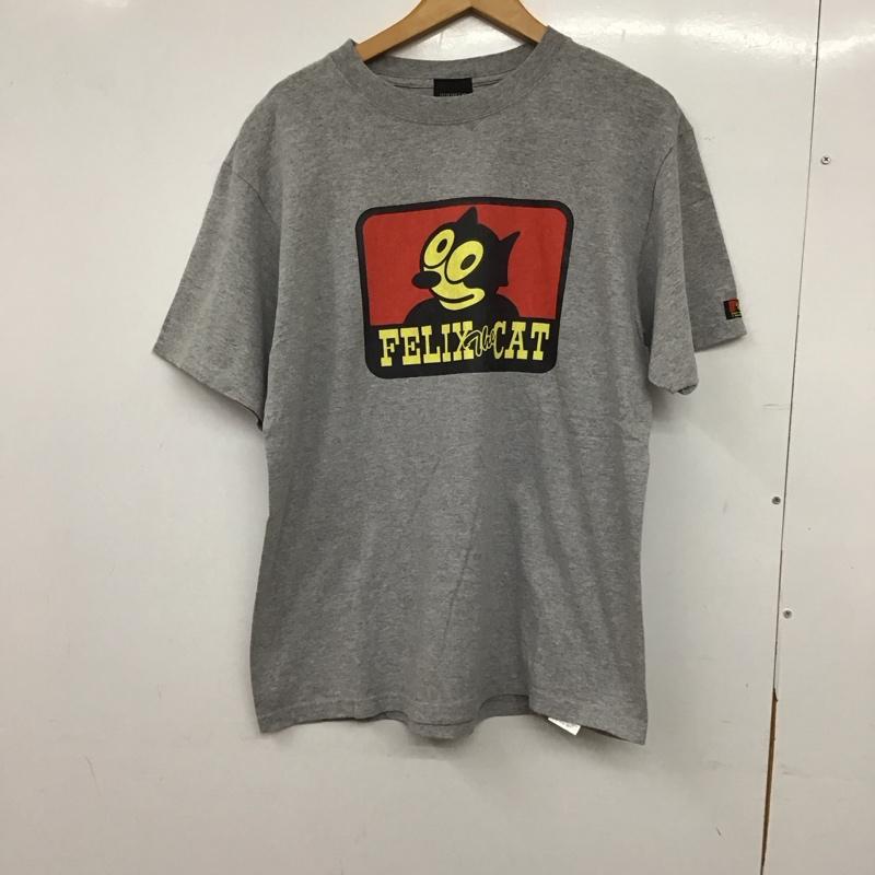 古着 USED Tシャツ 半袖 半袖カットソー プリントTシャツ クルーネックカットソー M ロゴ、文字 灰 / グレー / gray メンズ USED 古着 中古 10158422