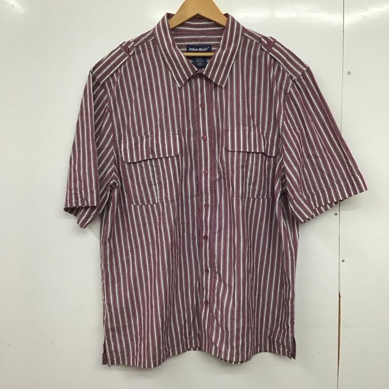 古着 USED シャツ、ブラウス 半袖 半袖シャツ ストライプシャツ ポケットシャツ XL ストライプ マルチカラー / マルチカラー / multicolor メンズ USED 古着 中古 10158423