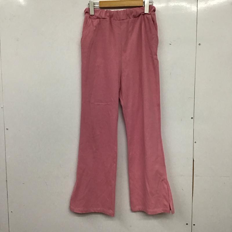 ニコアンド niko and... パンツ ワークパンツ、ペインターパンツ スウェットパンツ M 無地 桃 / ピンク / pink レディース USED 古着 中古 10158424