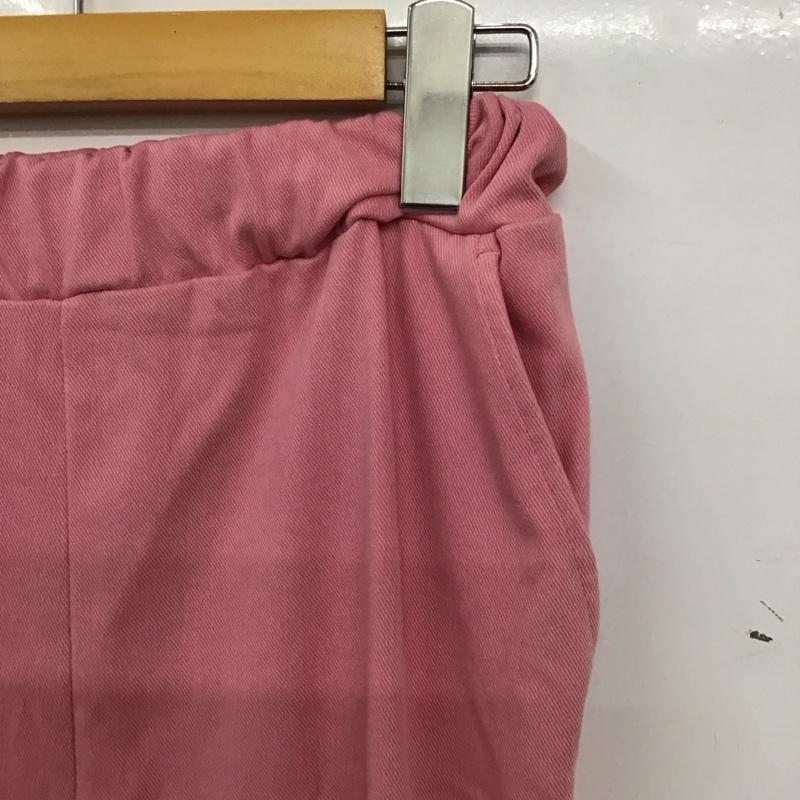 ニコアンド niko and... パンツ ワークパンツ、ペインターパンツ スウェットパンツ M 無地 桃 / ピンク / pink レディース USED 古着 中古 10158424