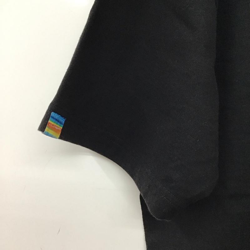 ウ゛ィジュアルリポーツ VISUALREPORTS Tシャツ 半袖 半袖カットソー プリントTシャツ クルーネックカットソー L プリント 黒 / ブラック / black メンズ USED 古着 中古 10158426
