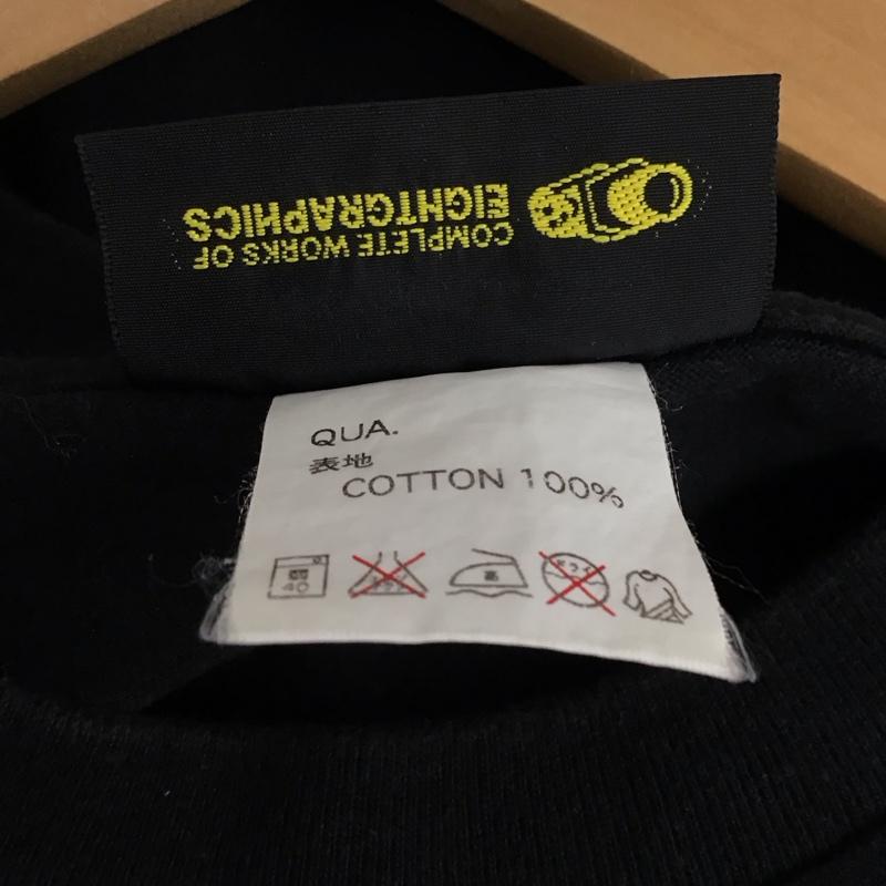 ウ゛ィジュアルリポーツ VISUALREPORTS Tシャツ 半袖 半袖カットソー プリントTシャツ クルーネックカットソー L プリント 黒 / ブラック / black メンズ USED 古着 中古 10158426