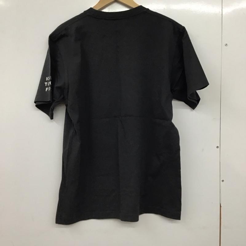 ユニクロ UNIQLO Tシャツ 半袖 半袖カットソー プリントTシャツ クルーネックカットソー L ロゴ、文字 ダークグレー / ダークグレー / メンズ USED 古着 中古 10158427