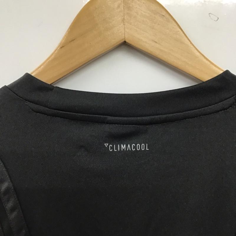 アディダス adidas Tシャツ 半袖 半袖カットソー プリントTシャツ クルーネックカットソー S ロゴ、文字 ダークグレー / ダークグレー / メンズ USED 古着 中古 10158428