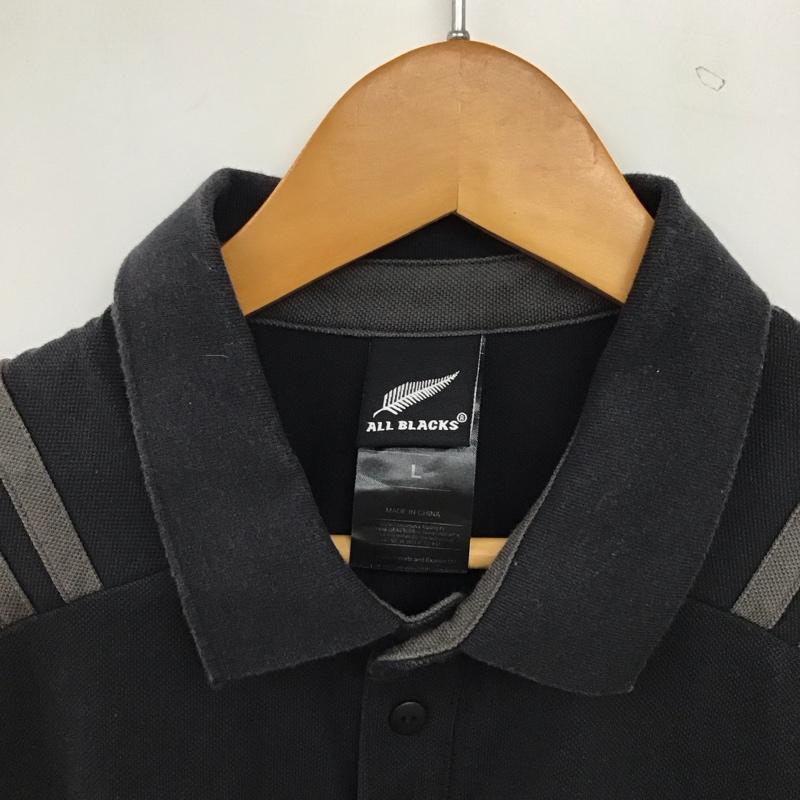 アディダス adidas ポロシャツ 半袖 半袖ポロシャツ カラーシャツ 半袖カットソー L ロゴ、文字 ダークグレー / ダークグレー / メンズ USED 古着 中古 10158429