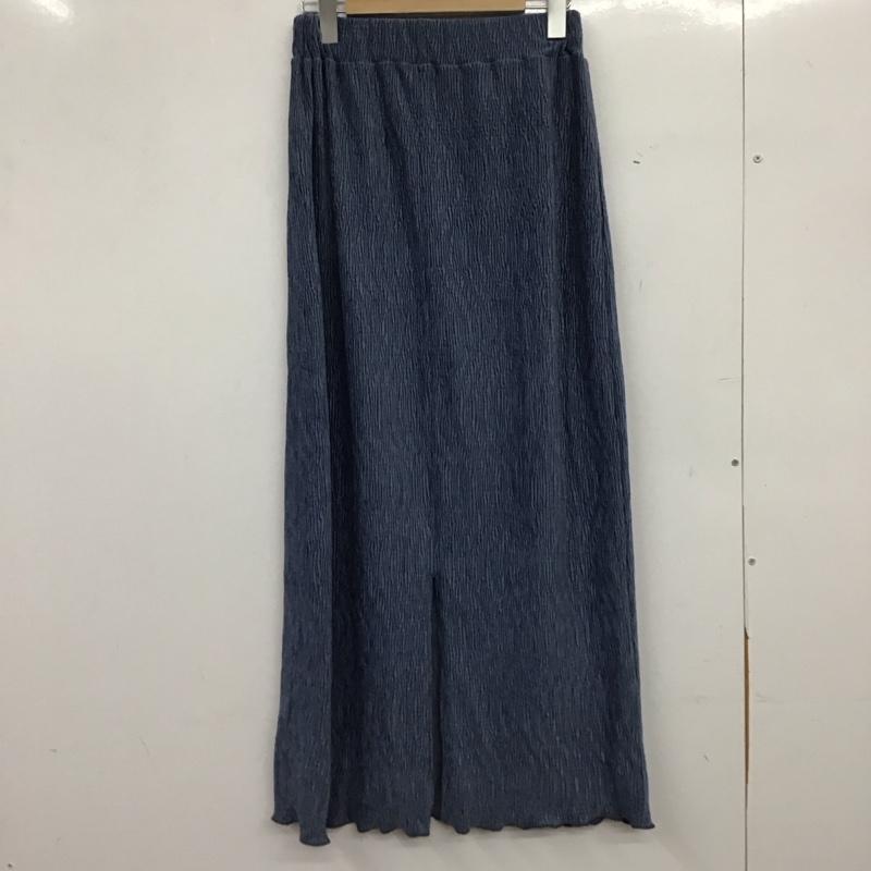 エヘカソポ ehka sopo スカート ロングスカート タイトスカート FREE 無地 青 / ブルー / blue レディース USED 古着 中古 10158432