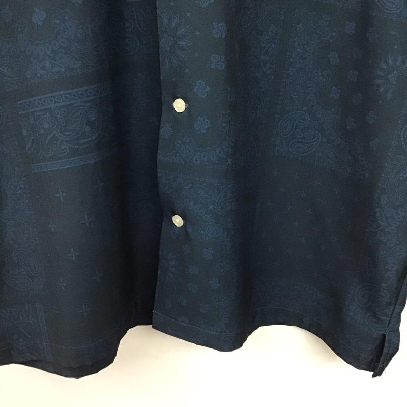 アデイインザライフ ユナイテッドアローズ A day in the life UNITED ARROWS シャツ、ブラウス 半袖 半袖シャツ プリントシャツ ポケットシャツ M ペイズリー 紺 / ネイビー / navy メンズ USED 古着 中古 10158433