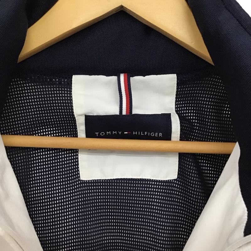 トミーヒルフィガー TOMMY HILFIGER ジャケット、上着 ジャンパー、ブルゾン ジップアップジャケット アウター XL ロゴ、文字 アイボリー / アイボリー / メンズ USED 古着 中古 10158434