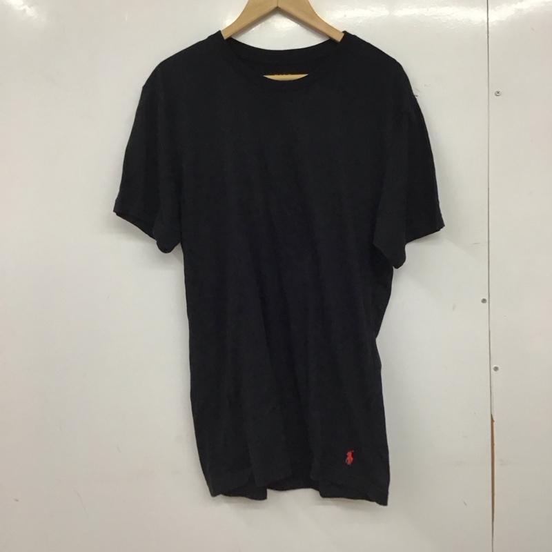 ポロラルフローレン POLO RALPH LAUREN Tシャツ 半袖 半袖カットソー 無地Tシャツ クルーネックカットソー M 無地 黒 / ブラック / black メンズ USED 古着 中古 10158435