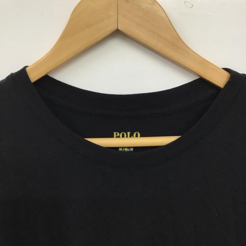 ポロラルフローレン POLO RALPH LAUREN Tシャツ 半袖 半袖カットソー 無地Tシャツ クルーネックカットソー M 無地 黒 / ブラック / black メンズ USED 古着 中古 10158435