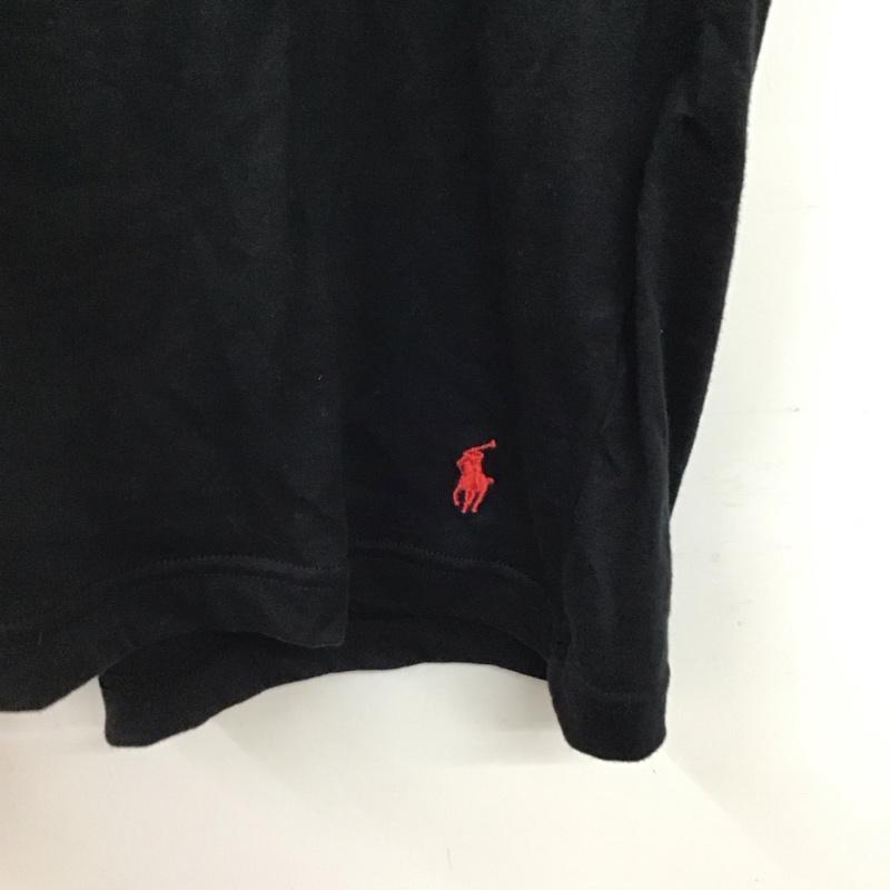 ポロラルフローレン POLO RALPH LAUREN Tシャツ 半袖 半袖カットソー 無地Tシャツ クルーネックカットソー M 無地 黒 / ブラック / black メンズ USED 古着 中古 10158435