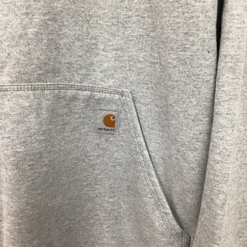 カーハート Carhartt パーカー 長袖 長袖パーカー プルオーバーパーカー スウェット L ロゴ、文字 灰 / グレー / gray メンズ USED 古着 中古 10158436