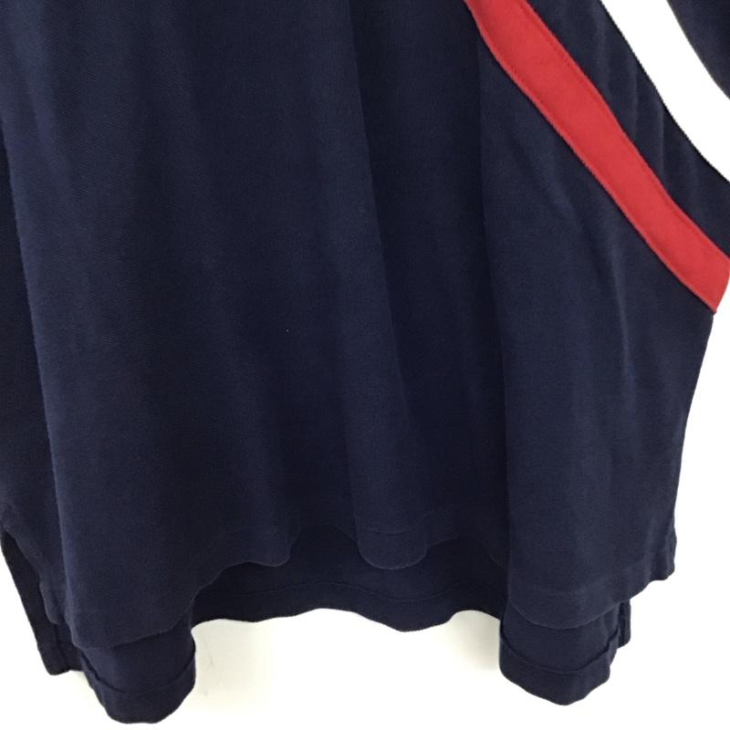 ポロバイラルフローレン Polo by RALPH LAUREN ポロシャツ 半袖 半袖ポロシャツ カラーシャツ 半袖カットソー XL ロゴ、文字 紺 / ネイビー / navy メンズ USED 古着 中古 10158437