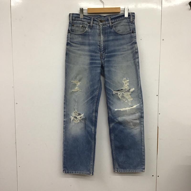 リーバイス Levi s パンツ デニム、ジーンズ デニムパンツ スリムパンツ カジュアルパンツ 33インチ ダメージ加工 インディゴ / インディゴ / Indigo メンズ USED 古着 中古 10158440
