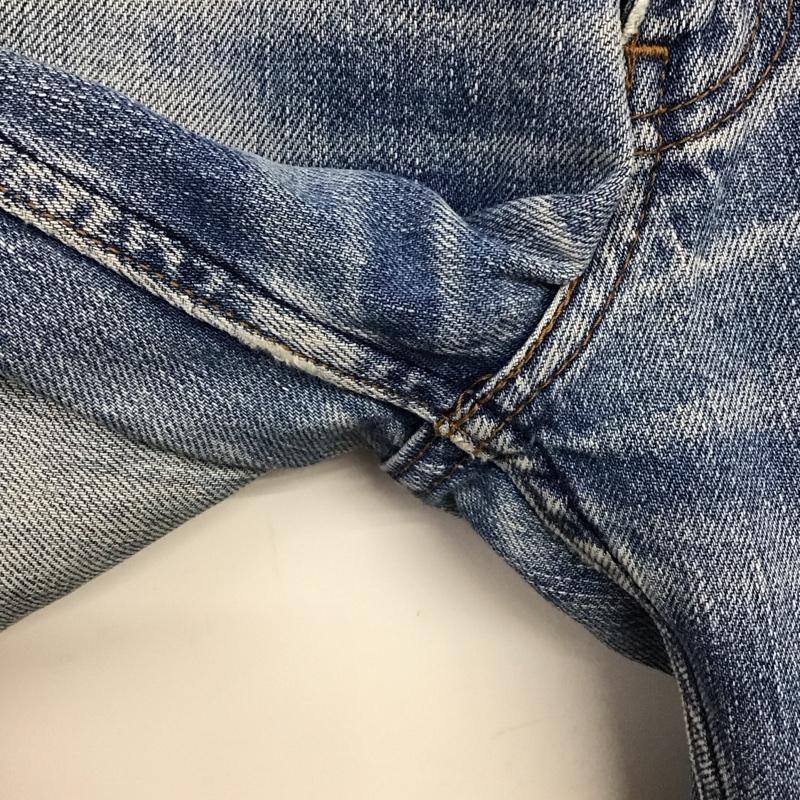 リーバイス Levi s パンツ デニム、ジーンズ デニムパンツ スリムパンツ カジュアルパンツ 33インチ ダメージ加工 インディゴ / インディゴ / Indigo メンズ USED 古着 中古 10158440