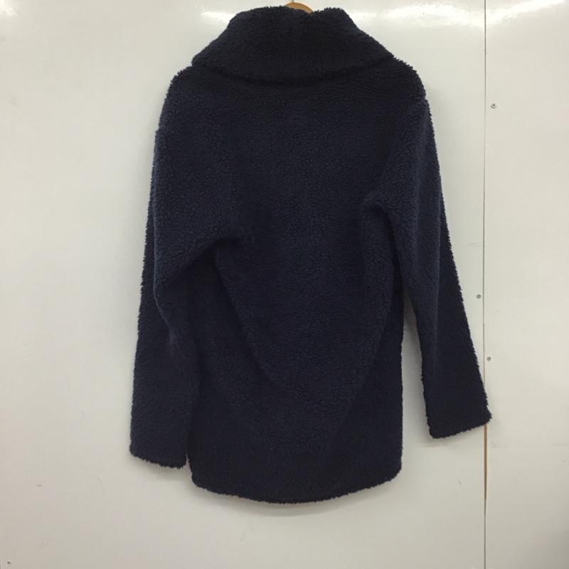 ユーエスラグス US RAGS ジャケット、上着 ジャンパー、ブルゾン フリースジャケット フロントボタン L 無地 紺 / ネイビー / navy メンズ USED 古着 中古 10158443