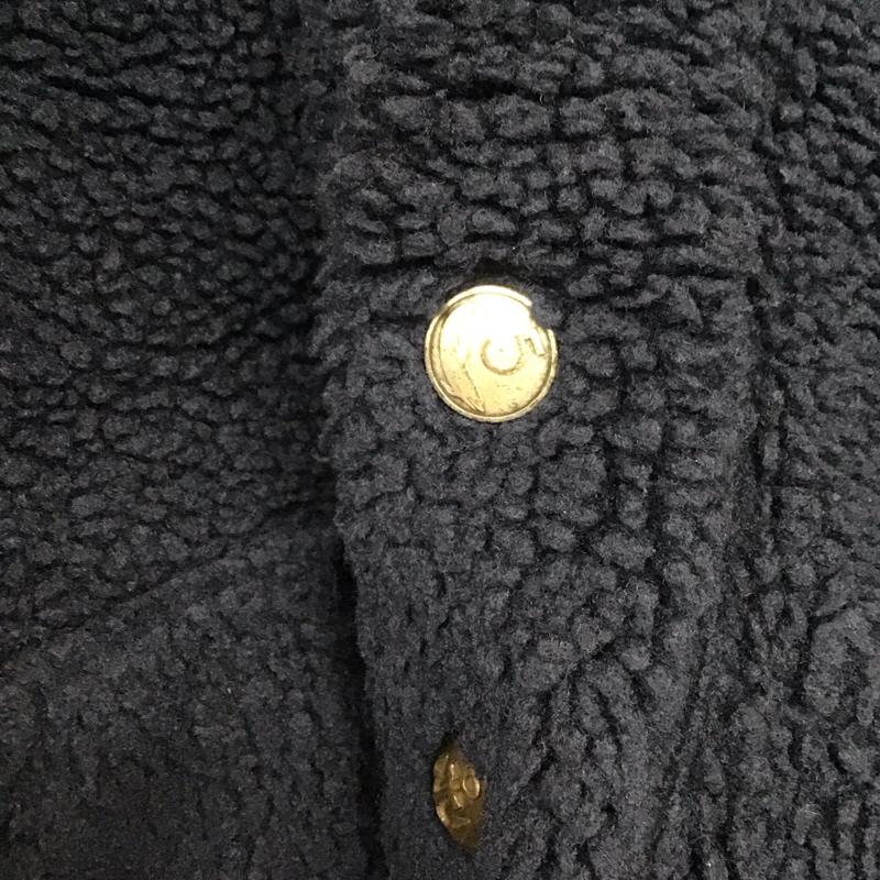 ユーエスラグス US RAGS ジャケット、上着 ジャンパー、ブルゾン フリースジャケット フロントボタン L 無地 紺 / ネイビー / navy メンズ USED 古着 中古 10158443