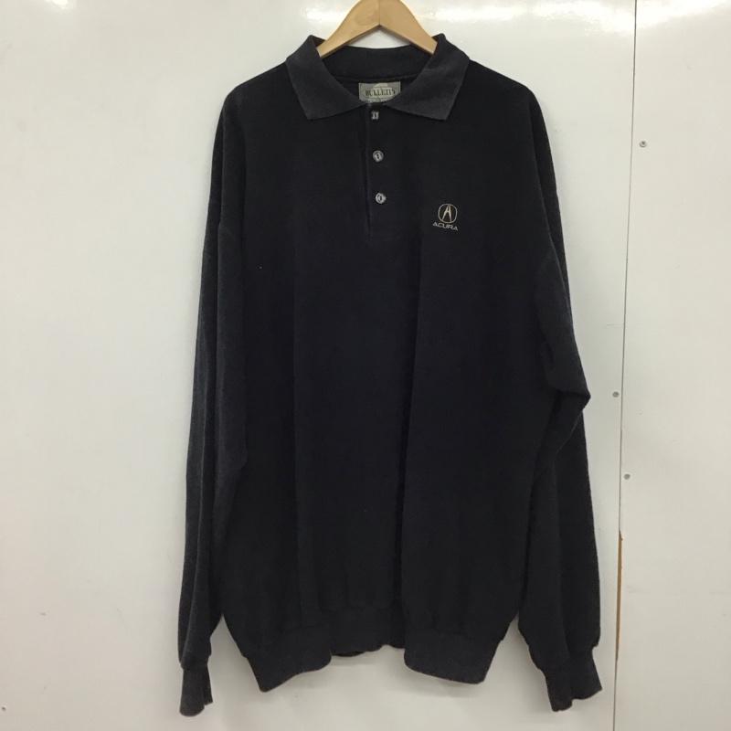 古着 USED トレーナー 長袖 長袖スウェット カラーネック 古着 XXL ロゴ、文字 紺 / ネイビー / navy メンズ USED 古着 中古 10158446
