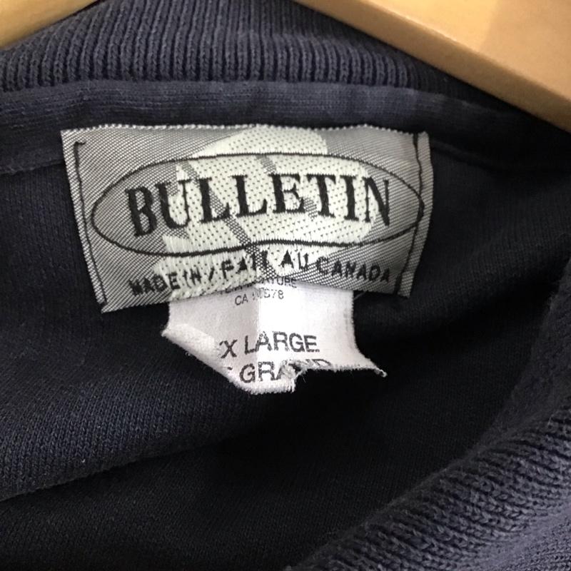 古着 USED トレーナー 長袖 長袖スウェット カラーネック 古着 XXL ロゴ、文字 紺 / ネイビー / navy メンズ USED 古着 中古 10158446