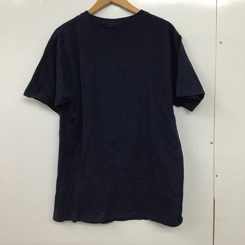 ステューシー STUSSY Tシャツ 半袖 半袖カットソー プリントTシャツ クルーネックカットソー M プリント 紺 / ネイビー / navy メンズ USED 古着 中古 10158448