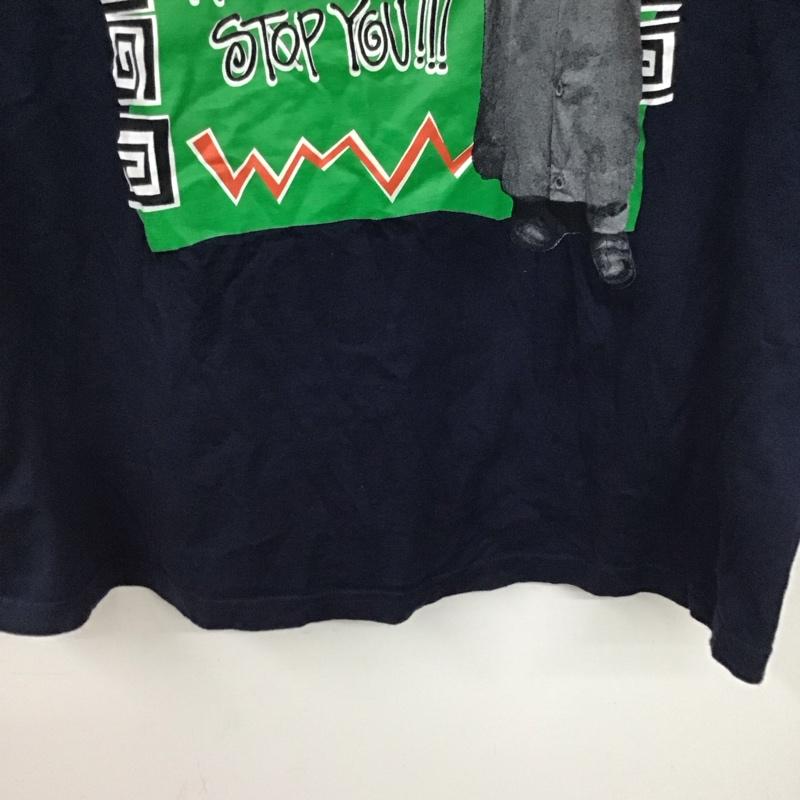 ステューシー STUSSY Tシャツ 半袖 半袖カットソー プリントTシャツ クルーネックカットソー M プリント 紺 / ネイビー / navy メンズ USED 古着 中古 10158448