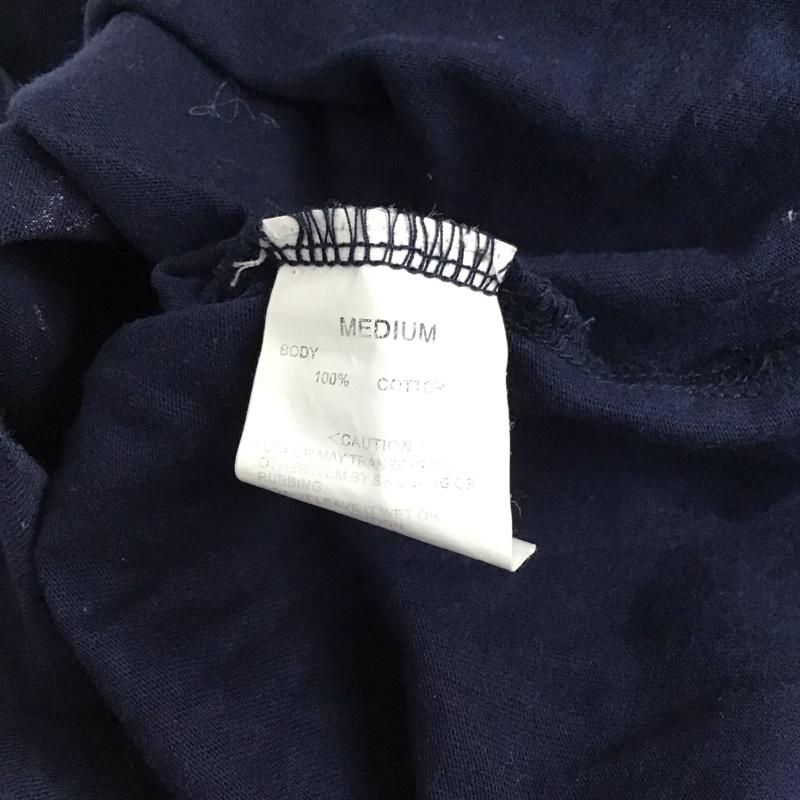 ステューシー STUSSY Tシャツ 半袖 半袖カットソー プリントTシャツ クルーネックカットソー M プリント 紺 / ネイビー / navy メンズ USED 古着 中古 10158448