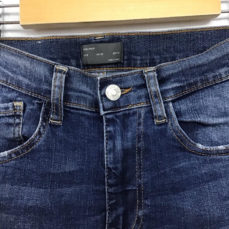 ザラメン ZARA MAN パンツ デニム、ジーンズ デニムパンツ スリムパンツ カジュアルパンツ ストレッチパンツ 38  インディゴ / インディゴ / Indigo メンズ USED 古着 中古 10158450