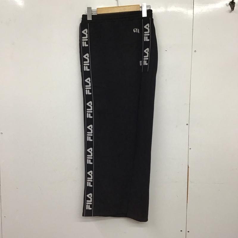 ジェイダ GYDA スカート ロングスカート 072320809201 GYDA×FILA DEEPスリットスカートライクショート FREE ロゴ、文字 黒 / ブラック / black レディース USED 古着 中古 10158456