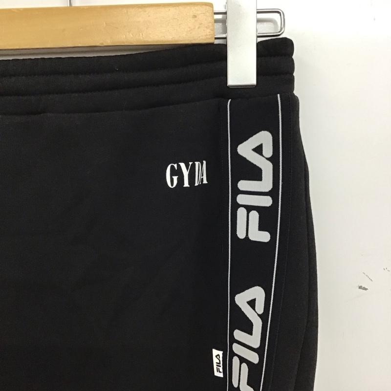 ジェイダ GYDA スカート ロングスカート 072320809201 GYDA×FILA DEEPスリットスカートライクショート FREE ロゴ、文字 黒 / ブラック / black レディース USED 古着 中古 10158456