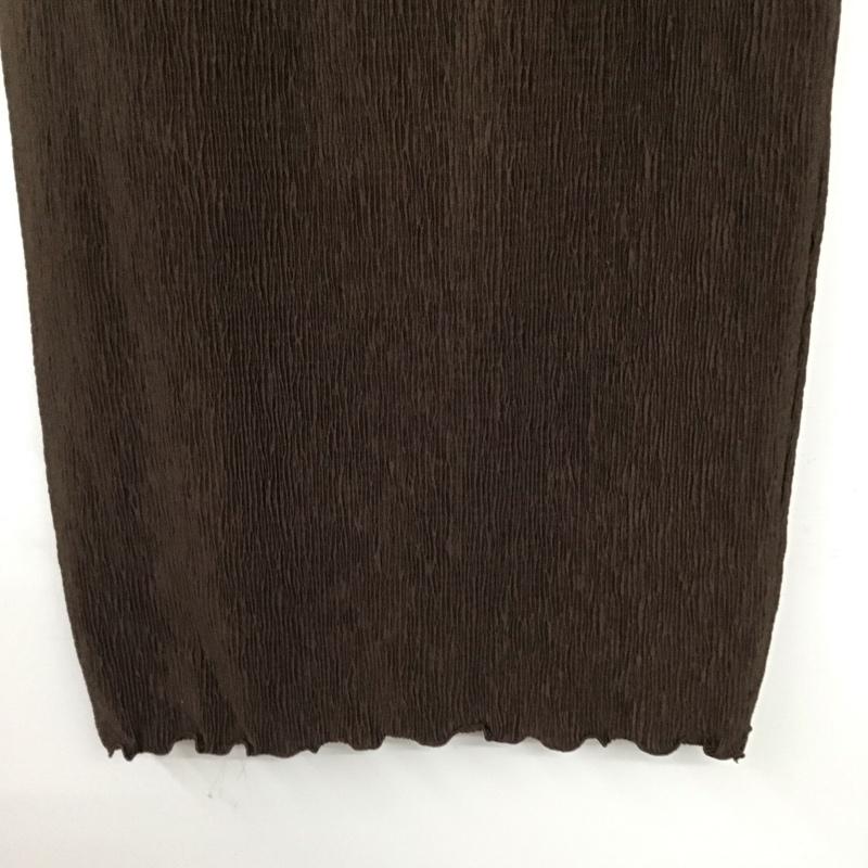 ローリーズファーム LOWRYS FARM スカート ロングスカート FREE 無地 茶 / ブラウン / brown レディース USED 古着 中古 10158457