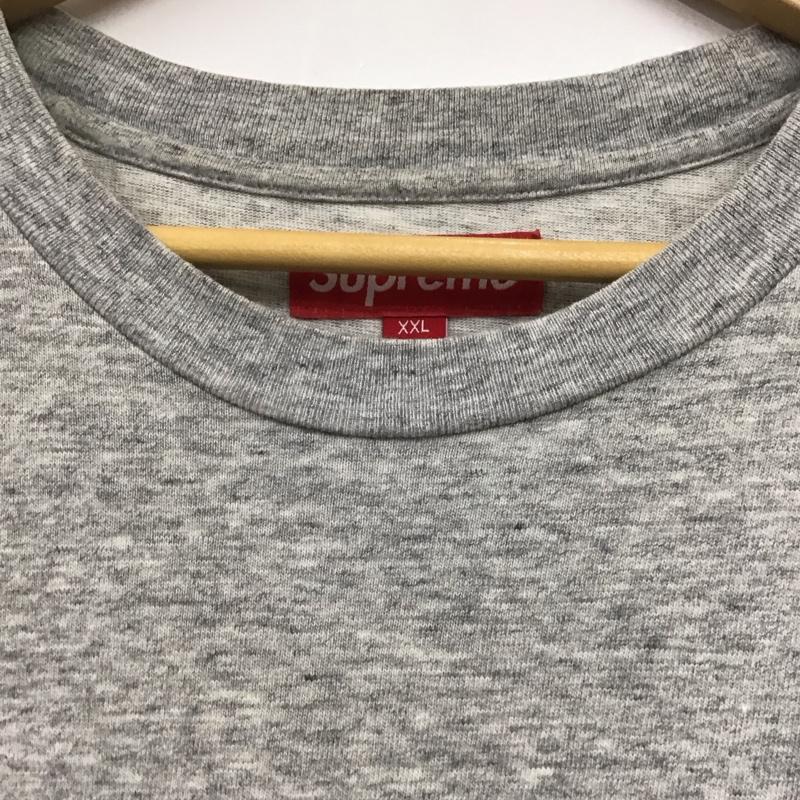 シュプリーム Supreme Tシャツ 半袖 半袖カットソー プリントTシャツ クルーネックカットソー XXL ロゴ、文字 灰 / グレー / gray メンズ USED 古着 中古 10158459