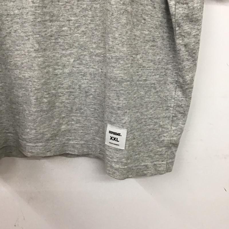 シュプリーム Supreme Tシャツ 半袖 半袖カットソー プリントTシャツ クルーネックカットソー XXL ロゴ、文字 灰 / グレー / gray メンズ USED 古着 中古 10158459
