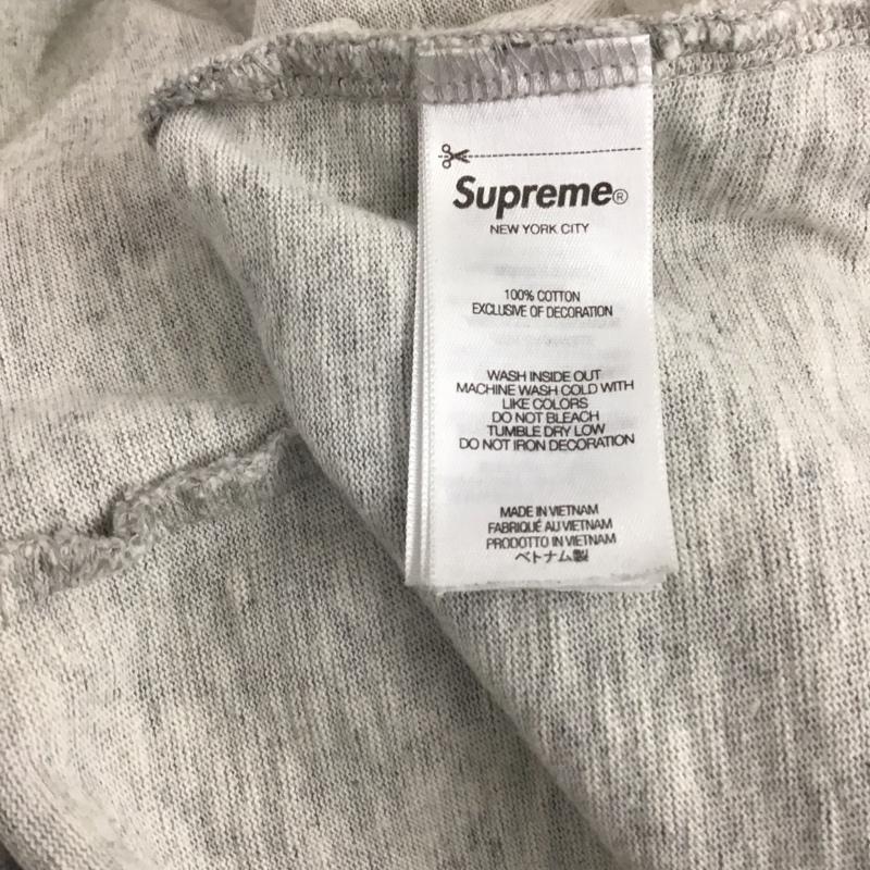 シュプリーム Supreme Tシャツ 半袖 半袖カットソー プリントTシャツ クルーネックカットソー XXL ロゴ、文字 灰 / グレー / gray メンズ USED 古着 中古 10158459