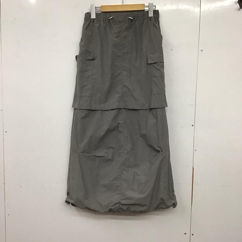 ローリーズファーム LOWRYS FARM スカート ロングスカート FREE 無地 灰 / グレー / gray レディース USED 古着 中古 10158464