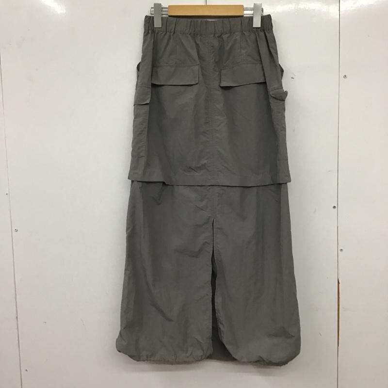 ローリーズファーム LOWRYS FARM スカート ロングスカート FREE 無地 灰 / グレー / gray レディース USED 古着 中古 10158464