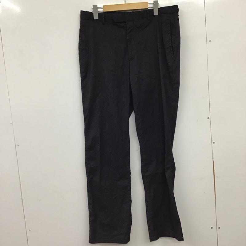 ブラジェント BRAGENT パンツ スラックス スラックスパンツ ワイドパンツ カジュアルパンツ ストライプ 紺 / ネイビー / navy メンズ USED 古着 中古 10158467