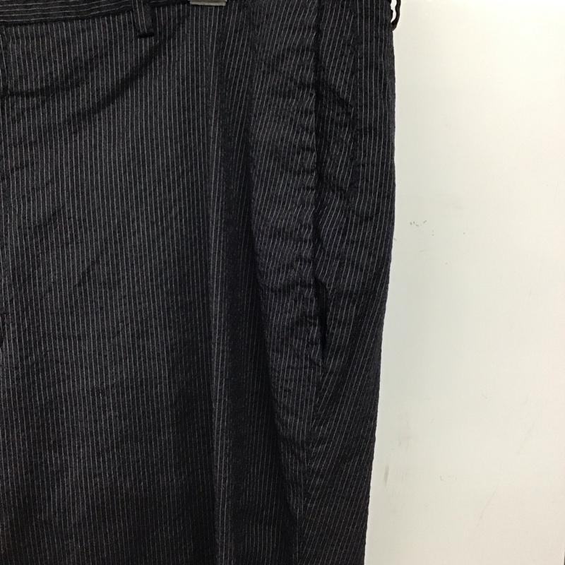 ブラジェント BRAGENT パンツ スラックス スラックスパンツ ワイドパンツ カジュアルパンツ ストライプ 紺 / ネイビー / navy メンズ USED 古着 中古 10158467
