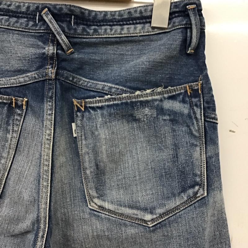 ノンネイティブ nonnative パンツ デニム、ジーンズ デニムパンツ スリムパンツ カジュアルパンツ 0 ダメージ加工 インディゴ / インディゴ / Indigo メンズ USED 古着 中古 10158470