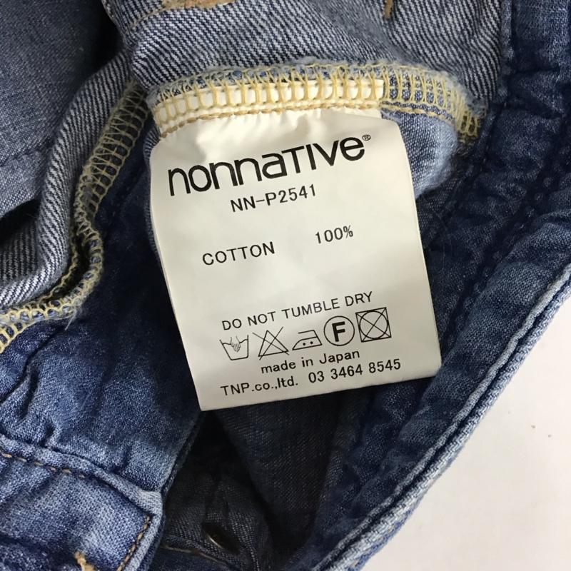 ノンネイティブ nonnative パンツ デニム、ジーンズ デニムパンツ スリムパンツ カジュアルパンツ 0 ダメージ加工 インディゴ / インディゴ / Indigo メンズ USED 古着 中古 10158470